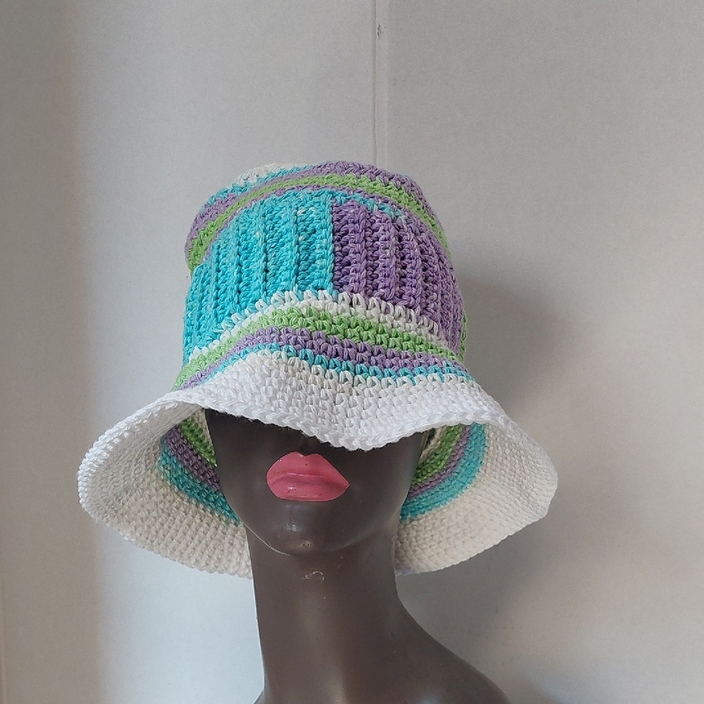 Multicolor Crochet Bucket Hat